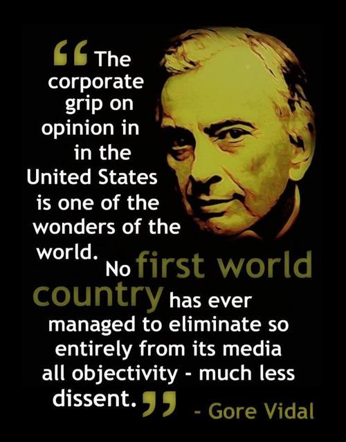 Gore Vidal - Corporate Grip on American Opinion Forming