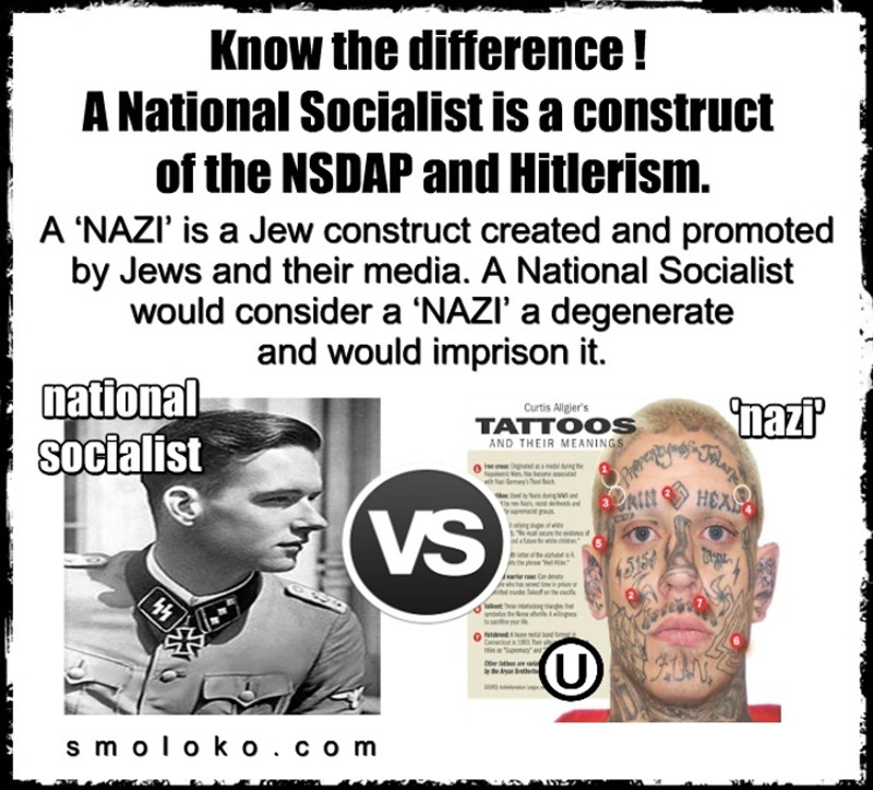 Difference between a National Socialist and a NAZI (Smoloko)