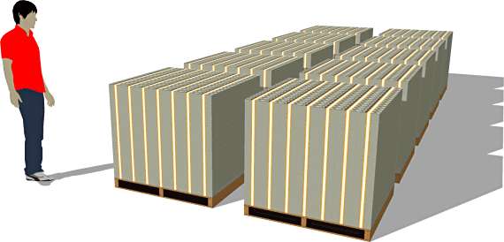 One Billion packs of $100 bills (ten pallets)