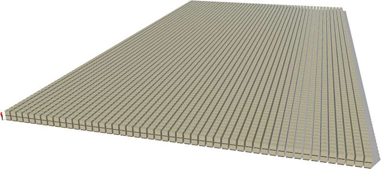 One Trillion packs of $100 bills (pallets double stacked)